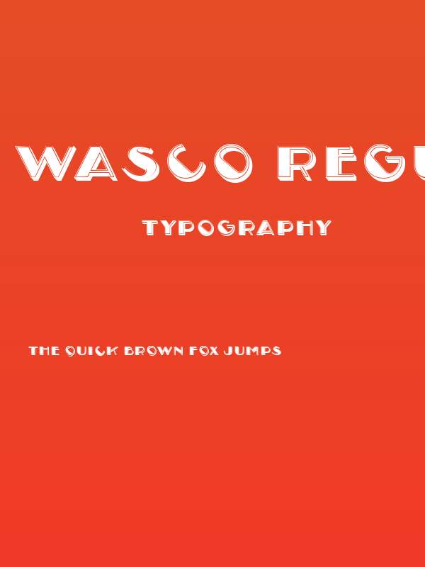 Wasco Regular Poster