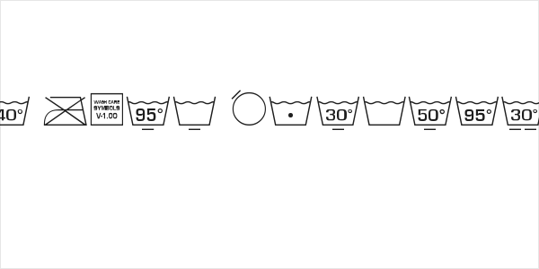 Wash Care Symbols M54 Logo