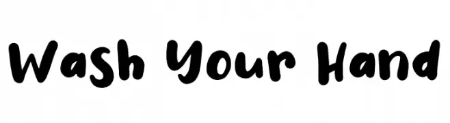 Wash Your Hand  font caratteri gratis