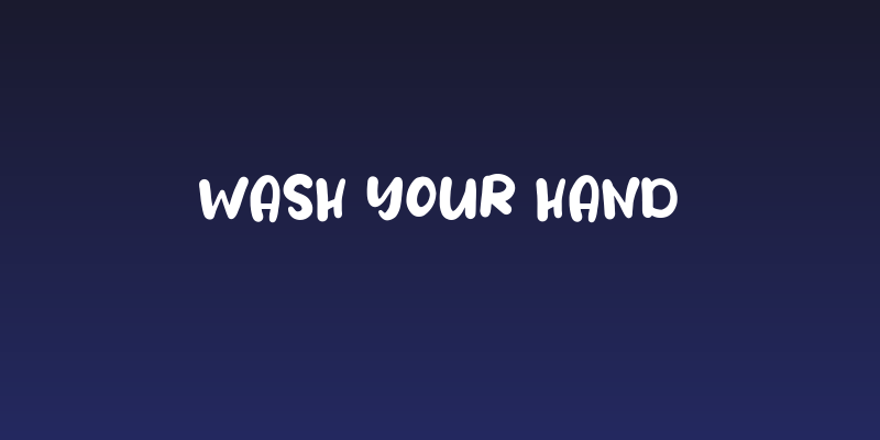Wash Your Hand Social Header