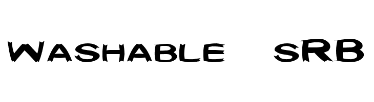 Washable [sRB]  Frei Schriftart Herunterladen