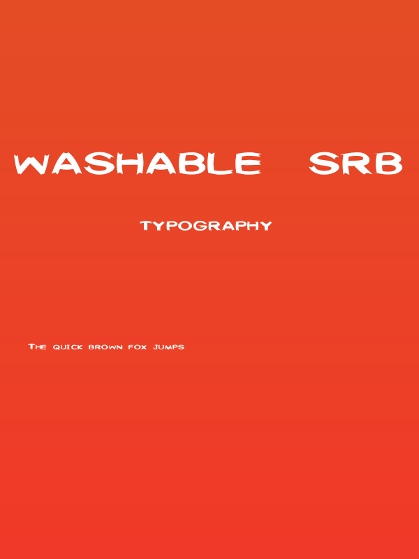 Washable [sRB] Poster