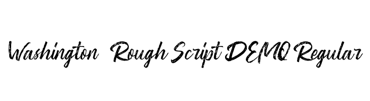 Washington ~ Rough Script DEMO Regular  font caratteri gratis