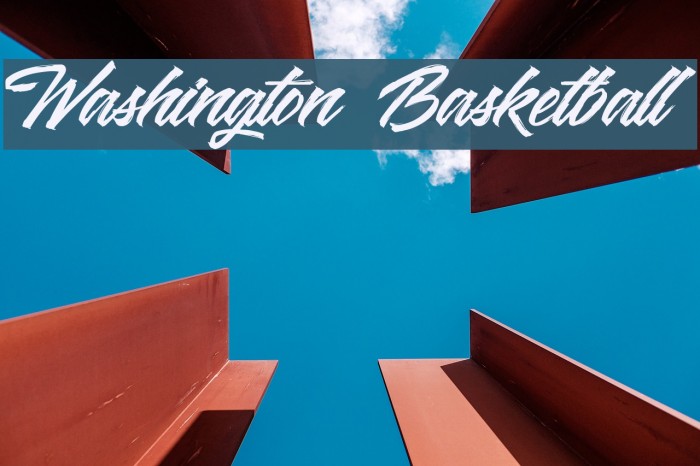 Washington Basketball Font examples