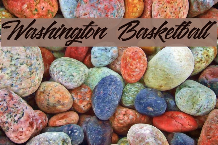 Washington Basketball Font examples