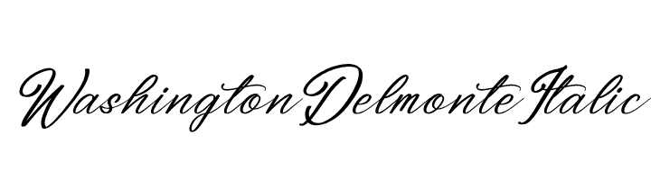 Washington Delmonte Italic  font caratteri gratis