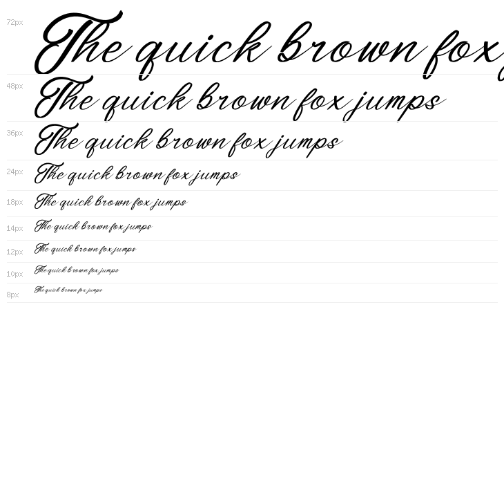 Washington Delmonte Italic Waterfall