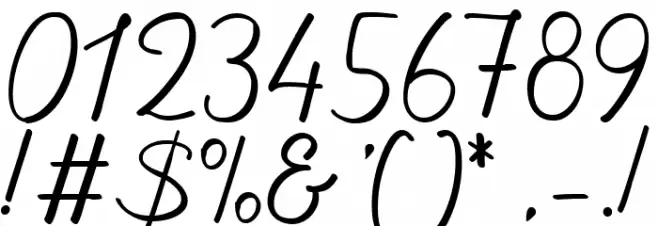 Washington History Font OTHER CHARS