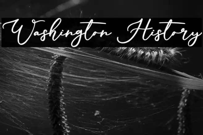 Washington History Font examples