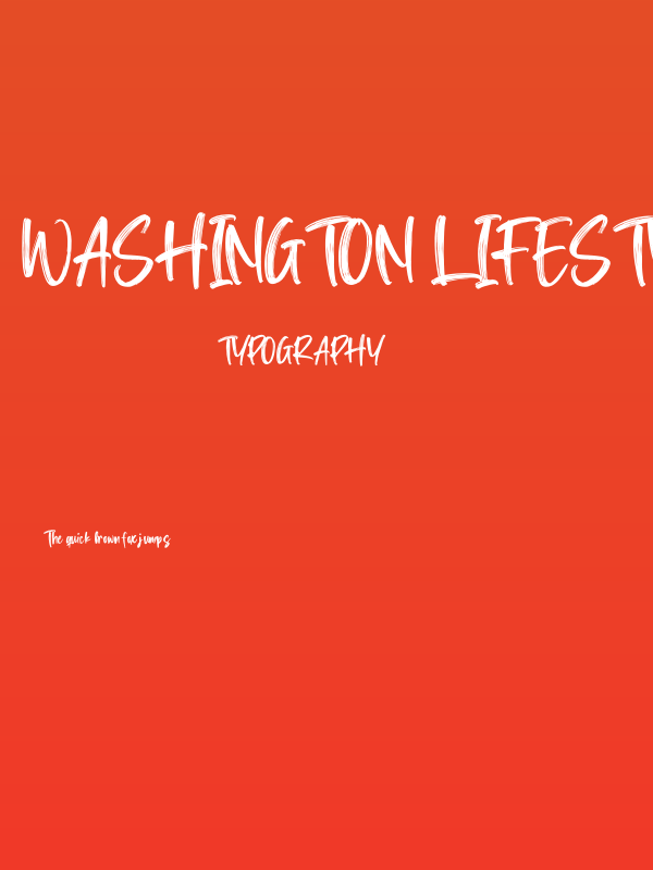 Washington Lifestyle Poster