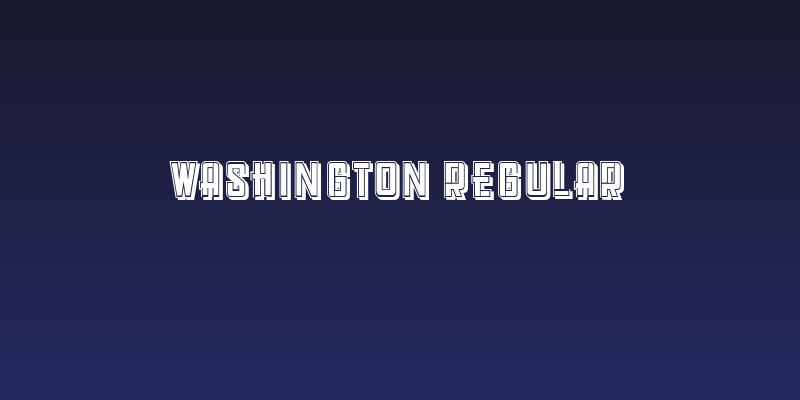 Washington Regular Social Header