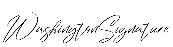Washington Signature  font caratteri gratis
