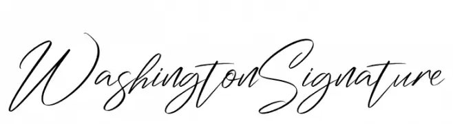 Washington Signature  Frei Schriftart Herunterladen
