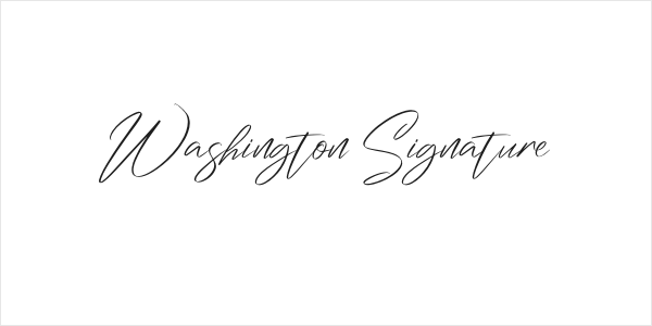 Washington Signature Logo