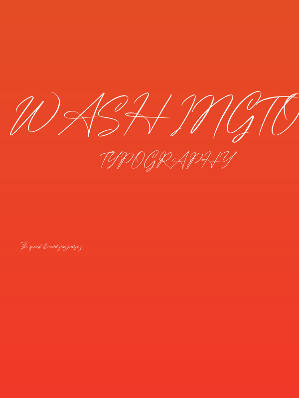 Washington Signature Poster