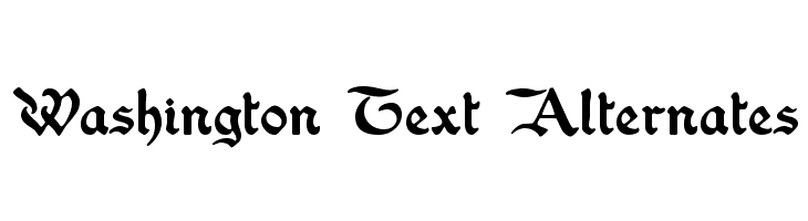 Washington Text Alternates  免费字体下载