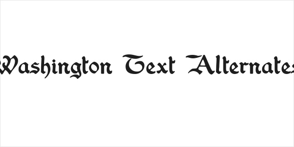 Washington Text Alternates Logo