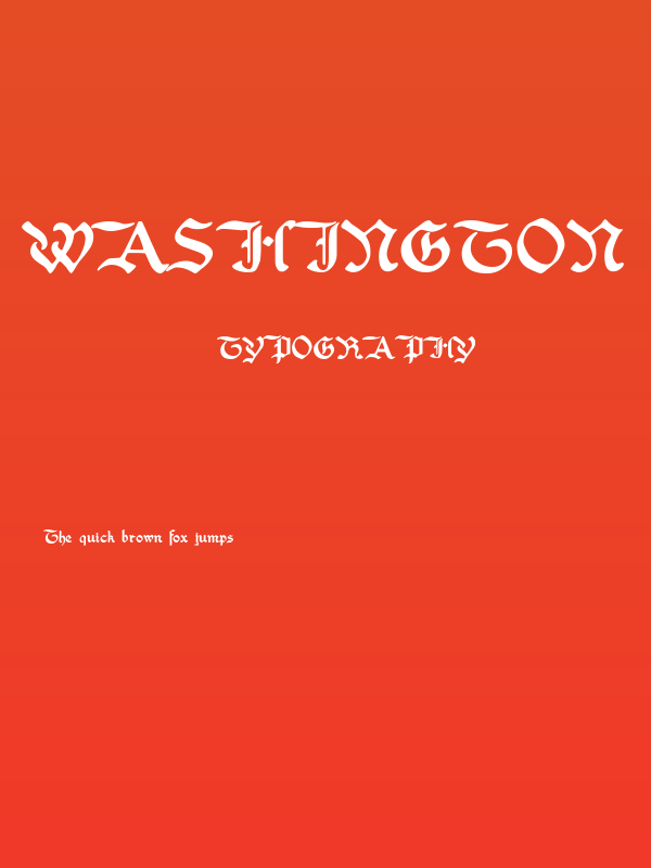 Washington Text Alternates Poster