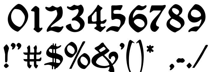 Washington Text Regular Font OTHER CHARS