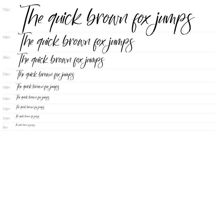 Washington Yesterday Italic Waterfall