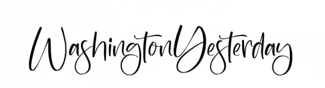 Washington Yesterday  Frei Schriftart Herunterladen
