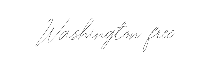 Washington free  Frei Schriftart Herunterladen