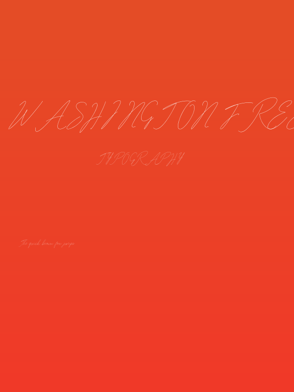Washington free Poster