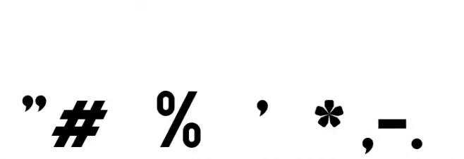 Washington Font OTHER CHARS