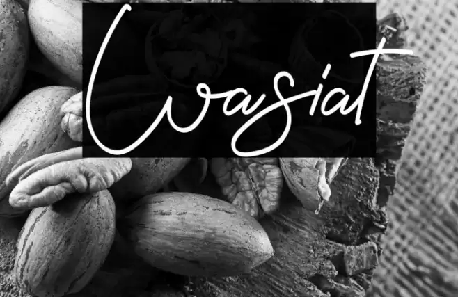 Wasiat Font examples