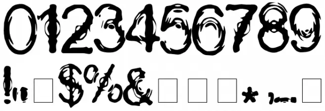 Wasser Font OTHER CHARS