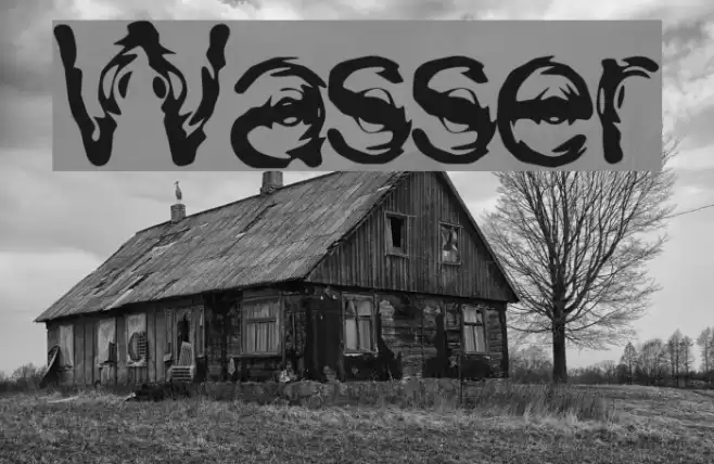 Wasser Font examples