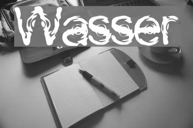 Wasser Font examples