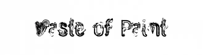 Waste of Paint  免费字体下载