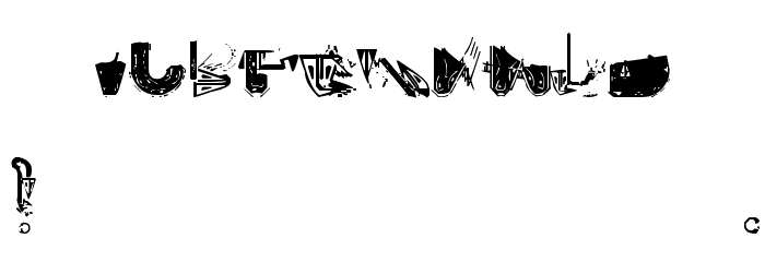 Waste of Paint Font OTHER CHARS