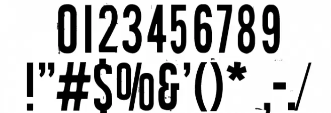 Waste of time Font OTHER CHARS