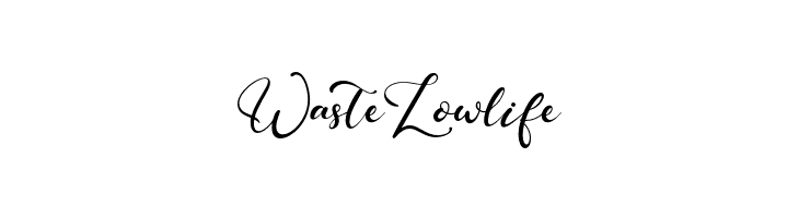 WasteLowlife  font caratteri gratis