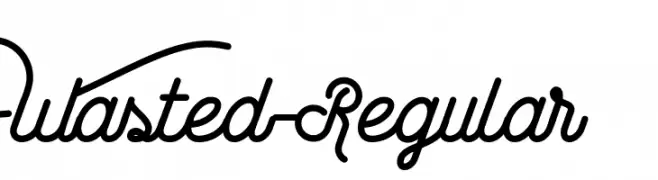 Wasted-Regular  baixar fontes gratis