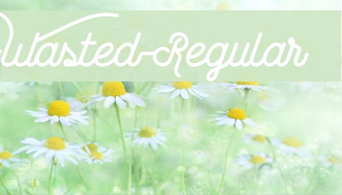 Wasted-Regular Font examples