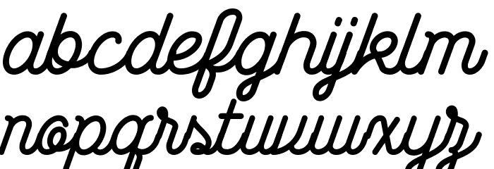 Wasted-Regular Font LOWERCASE