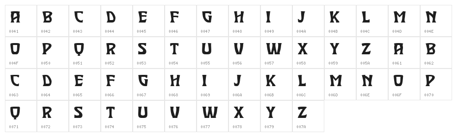 Waster Extract Book Character Map
