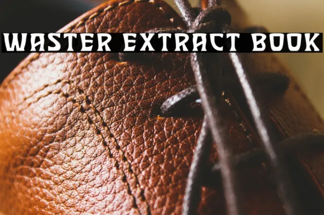 Waster Extract Book Example 2