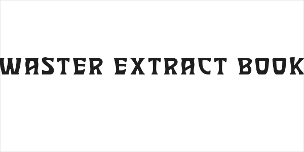 Waster Extract Book Logo