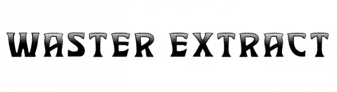 Waster Extract  Frei Schriftart Herunterladen