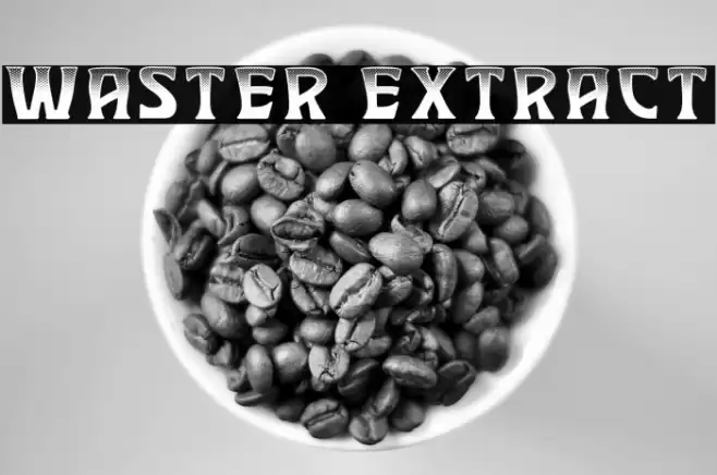 Waster Extract Font examples