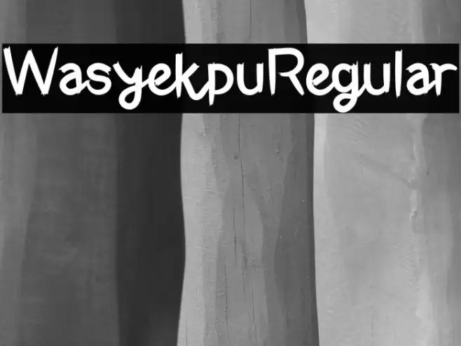 WasyekpuRegular Font examples