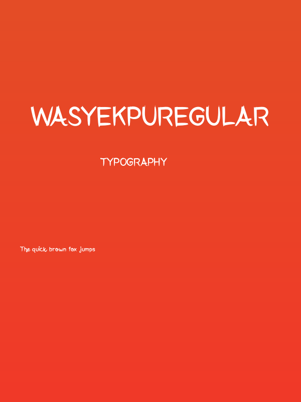 WasyekpuRegular Poster