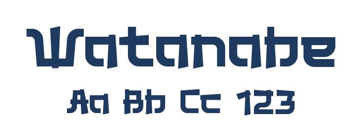 Watanabe Font Preview