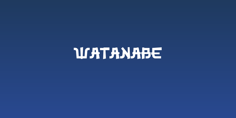 Watanabe Social Header