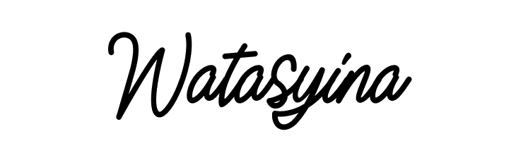 Watasyina  font caratteri gratis