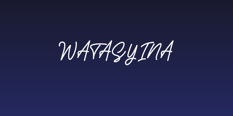 Watasyina Social Header
